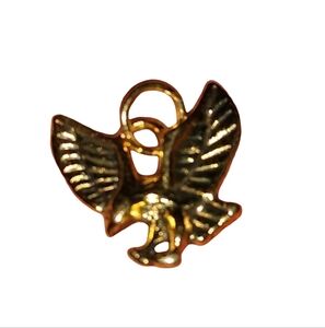 Little Eagle Charm for Necklace or Bracelet Gold Bird Golden Pendant DIY Charms